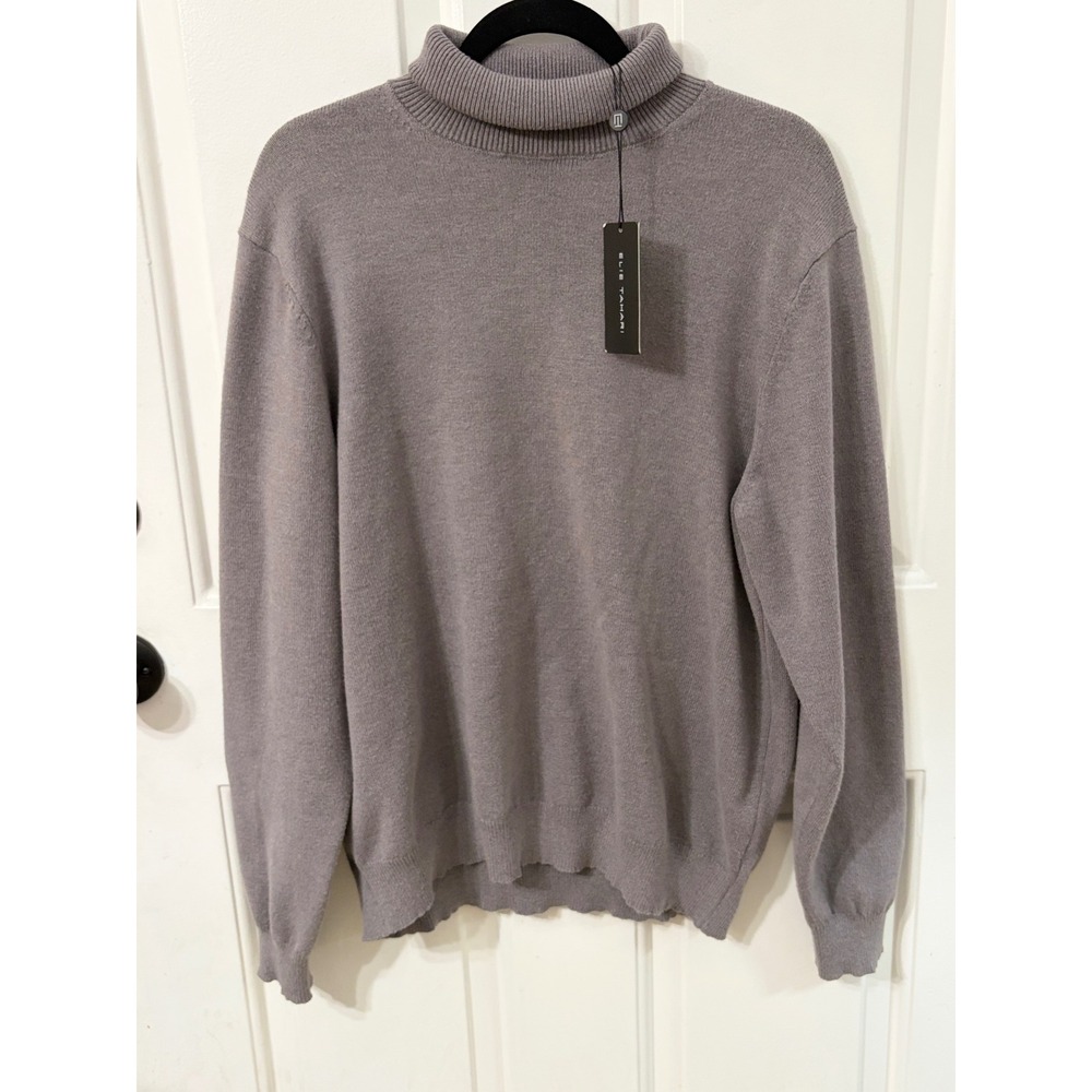 Elie Tahari | Plus Size Turtleneck Knit Sweater | XL || Gray|